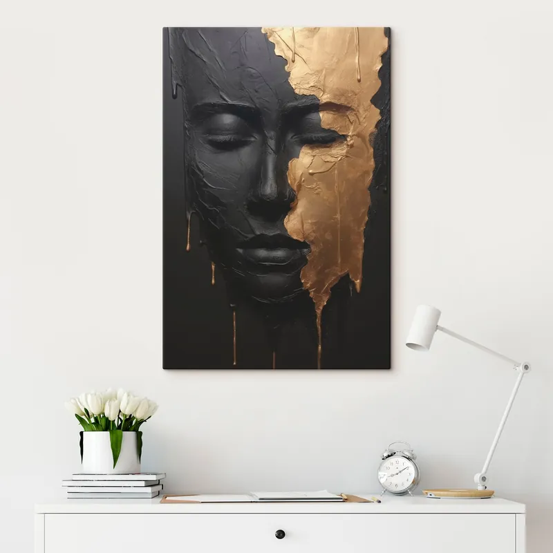 Pictură pe pânză Portret feminin abstract Nr s45480 Livrare rapidă