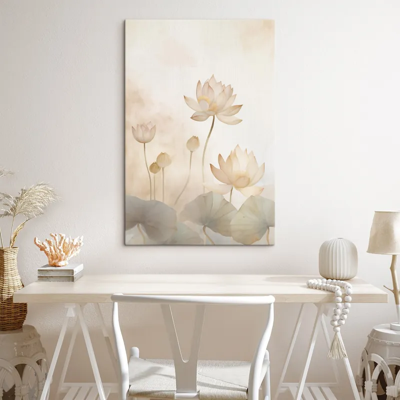Ofertă specială Pictură pe pânză Lumina Lotus Flori Nr s45612