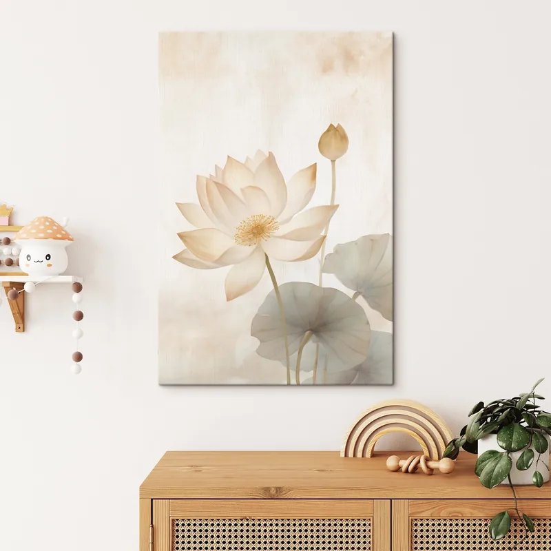 Ofertă exclusivă Pictură pe pânză Floare de lotus mare Nr s45613
