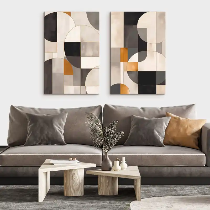 Pictură pe pânză Abstracție geometrică Nr m00672 Lichidare de stoc