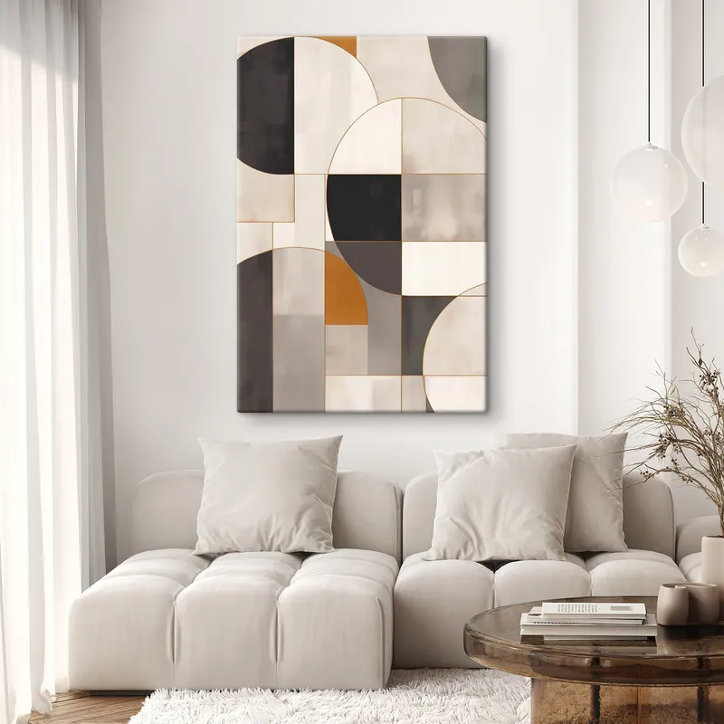 Plată securizată Pictură pe pânză Abstracție geometrică Nr s45584