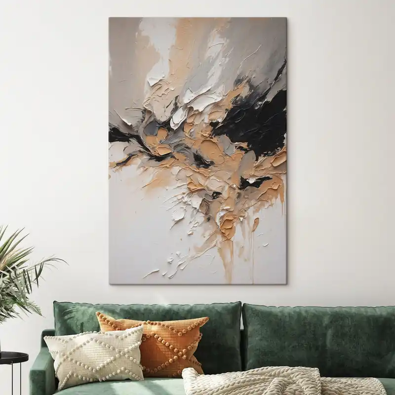 Pictură pe pânză Textura abstractă cu lovituri de vopsea Nr s45619 Cumpărături sigure
