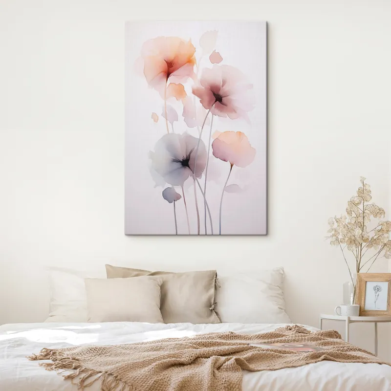 Reducere extra Pictură pe pânză Flori abstracte Nr s45682