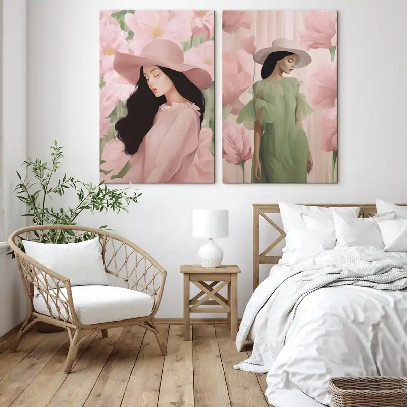 Pictură pe pânză Fată cu pălărie Nr m00678 Cumpără acum
