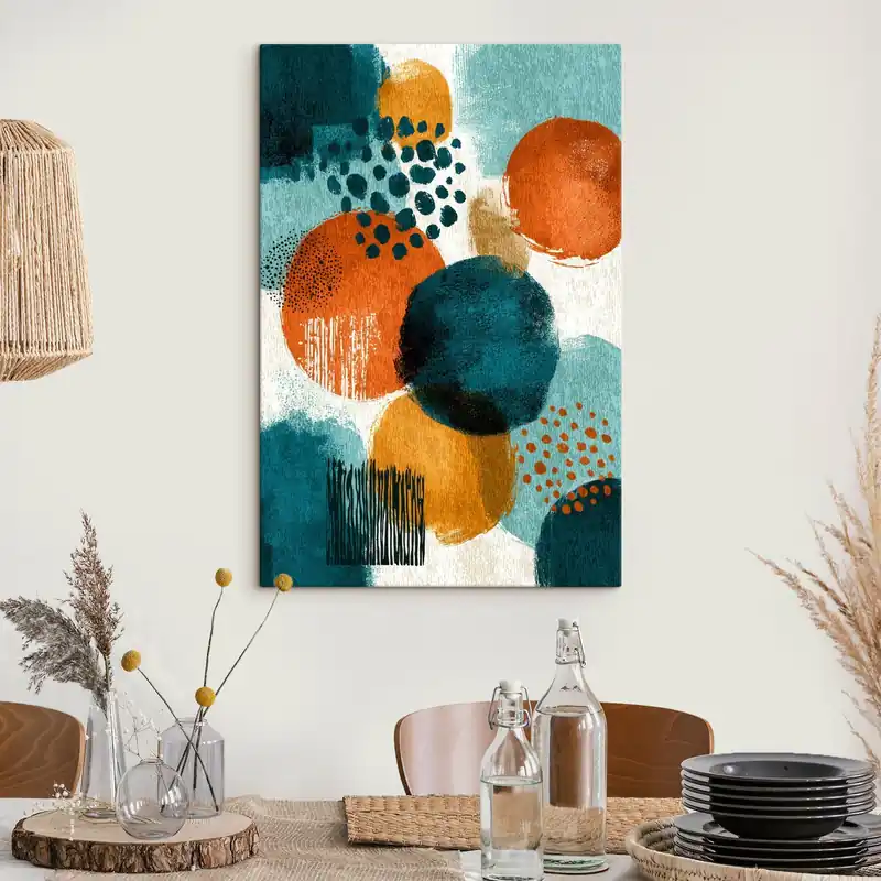 Pictură pe pânză Forme luminoase în stilul picturii abstracte Nr s45649 Cumpărături sigure