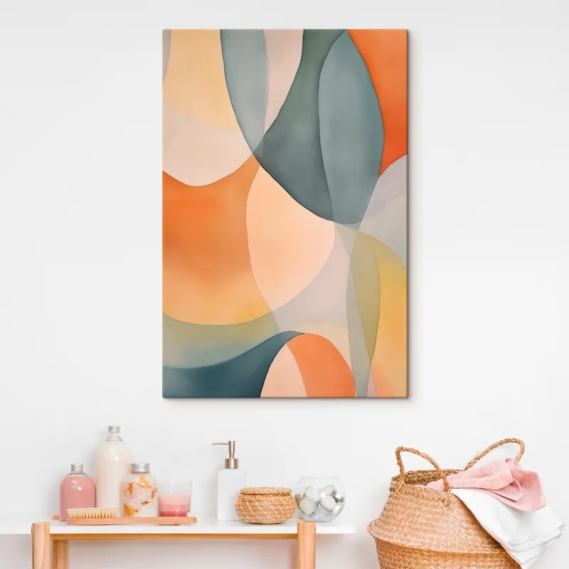 Pictură pe pânză Valuri abstracte Nr s45787 Promoție