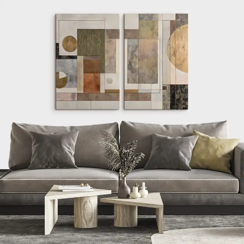 Cumpără acum Pictură pe pânză geometrie abstractă modernă Nr m00738
