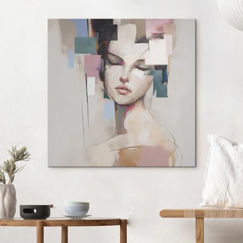Pictură pe pânză Portret abstract imitație de pictură Nr s45921 Noutate