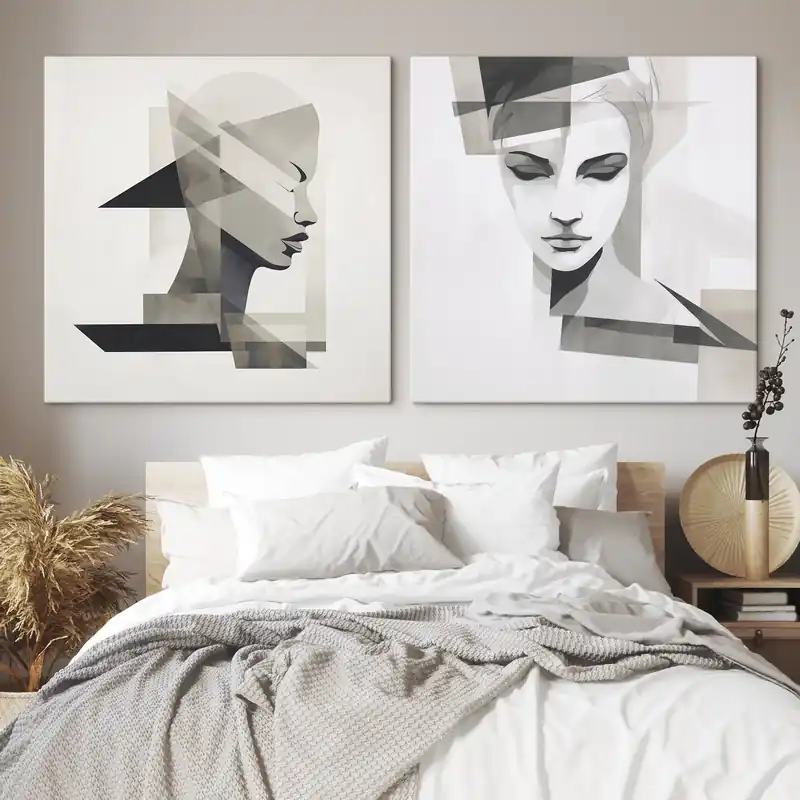 Pictură pe pânză Portret abstract Nr m00753 Discount