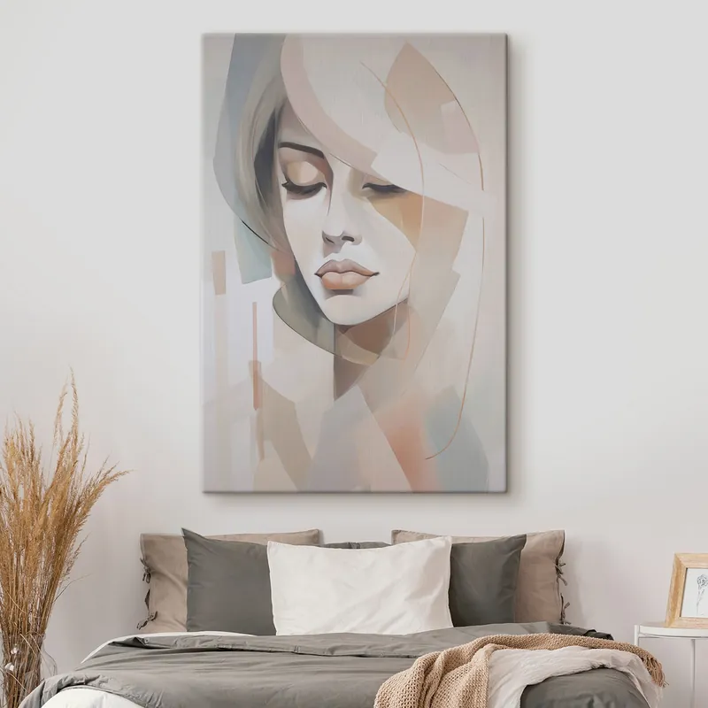 Expediere rapidă Pictură pe pânză Portret abstract al unei fete Nr s45972