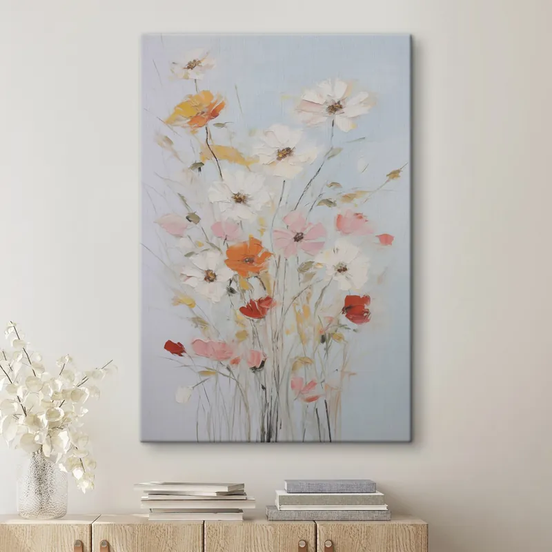 Pictură pe pânză Flori delicate Nr s45981 Preferatul clienților