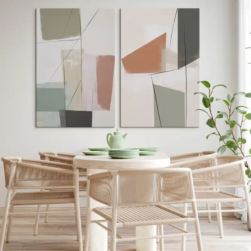 Pictură pe pânză Abstracție geometrică Nr m00769 Reducere extra