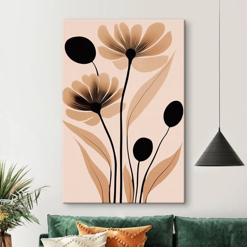 Ofertă limitată Pictură pe pânză Flori abstracte Nr s45963