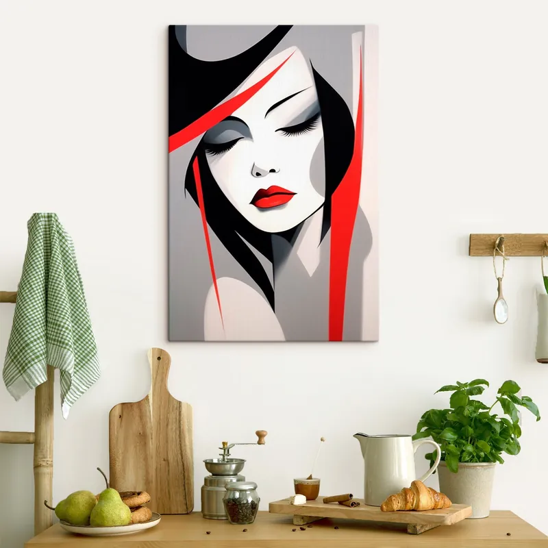 Pictură pe pânză Portret feminin abstract Nr s45964 Chilipir