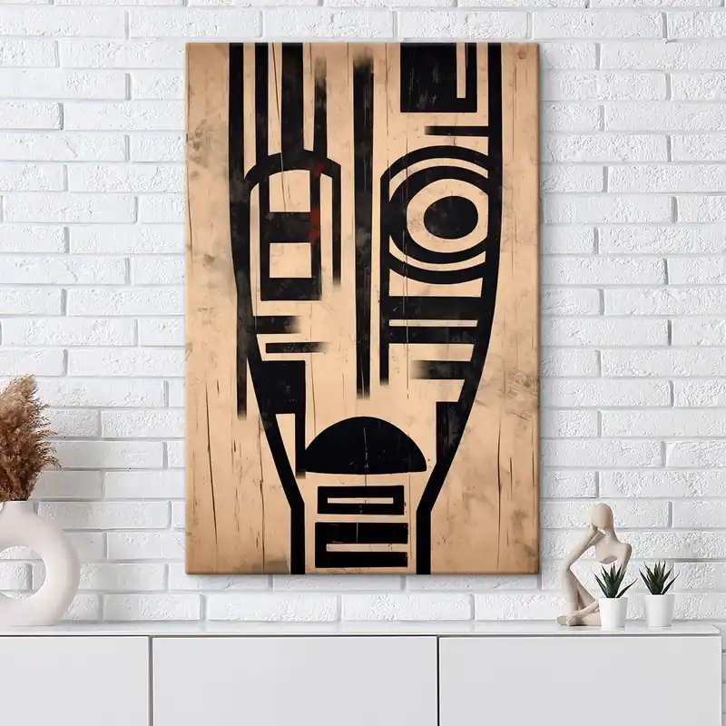 Ultima șansă Pictură pe pânză Față abstractă geometrică Nr s45971