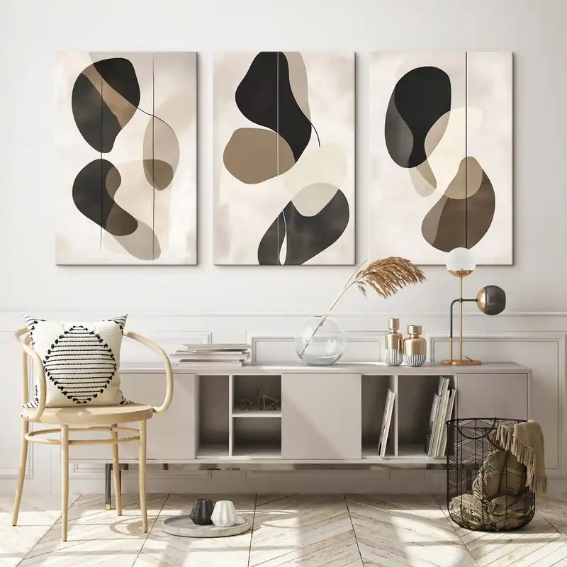 Pictură pe pânză Forme abstracte plutitoare Nr m00777 Promoție