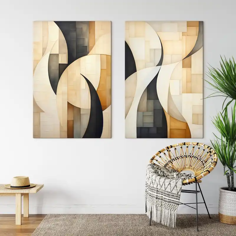 Pictură pe pânză Abstracție geometrică Nr m00780 Promoție