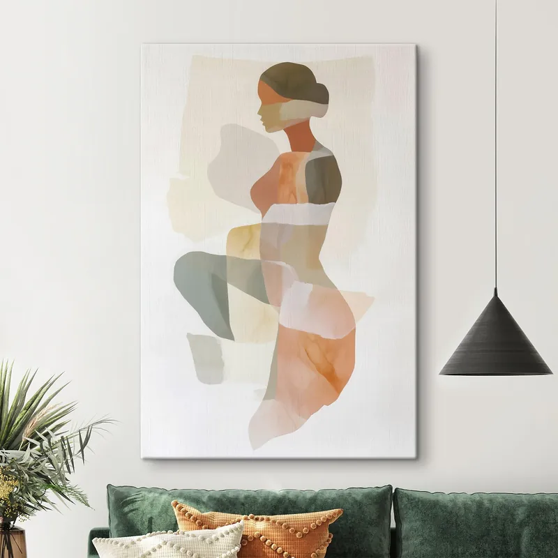 Preț promoțional Pictură pe pânză Siluetă feminină abstractă Nr s45992