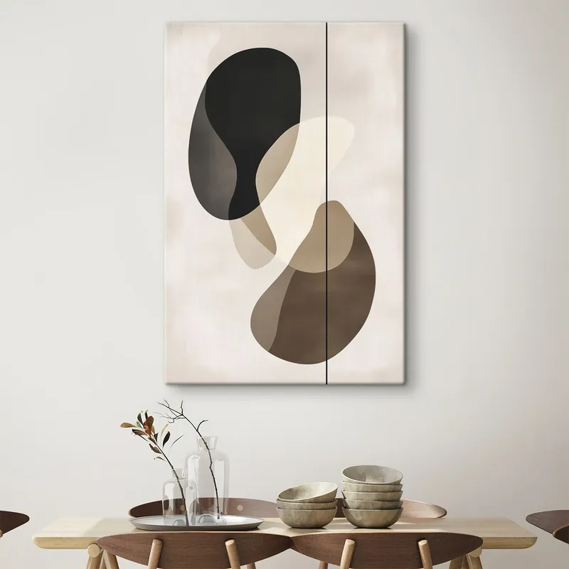 Pictură pe pânză Forme abstracte plutitoare Nr s45994 Reducere specială