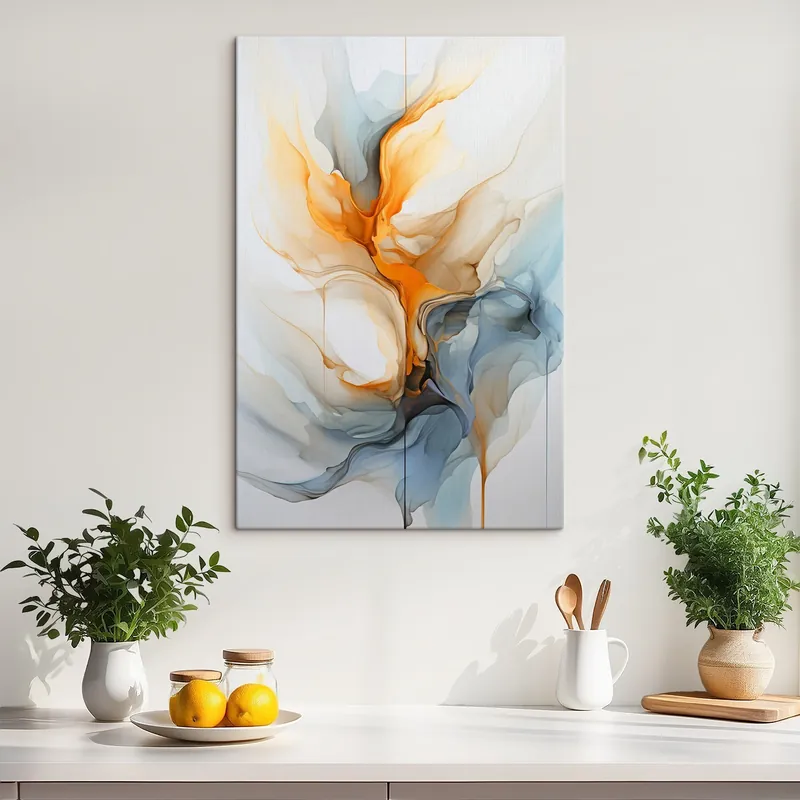 Pictură pe pânză Abstracție lichidă Nr s46001 Livrare expres
