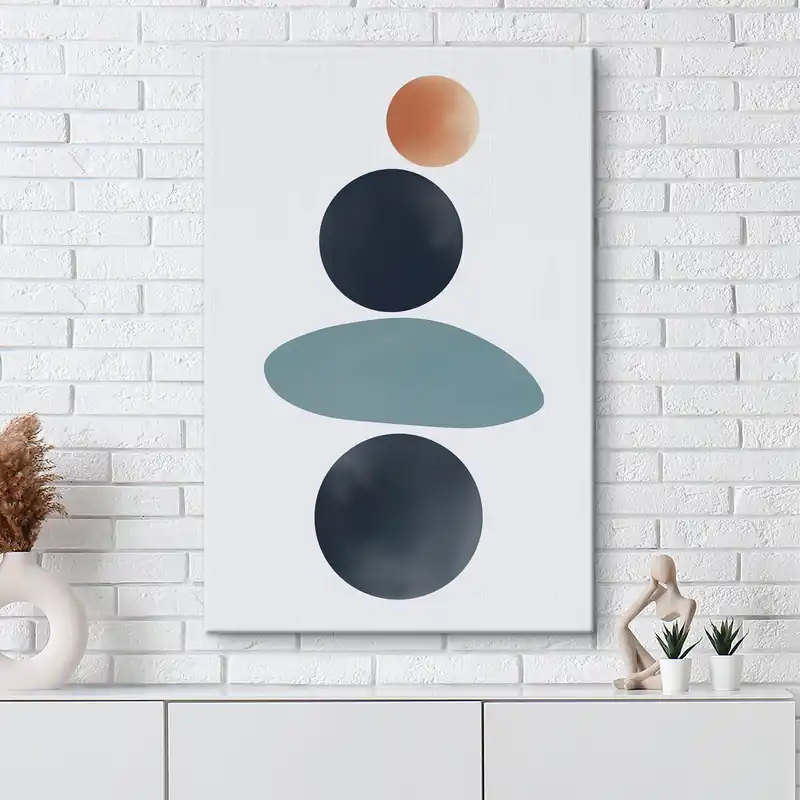 Comandă acum Pictură pe pânză Pete rotunjite abstracte Nr s46061