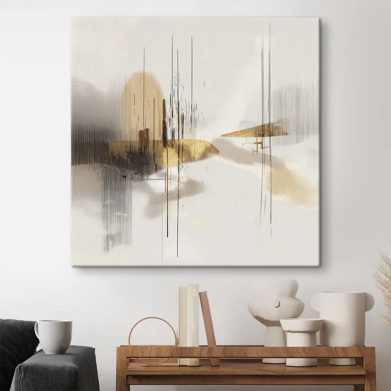 Pictură pe pânză Malul liniștit în stil grafic minimalist Nr s45849 Doar azi