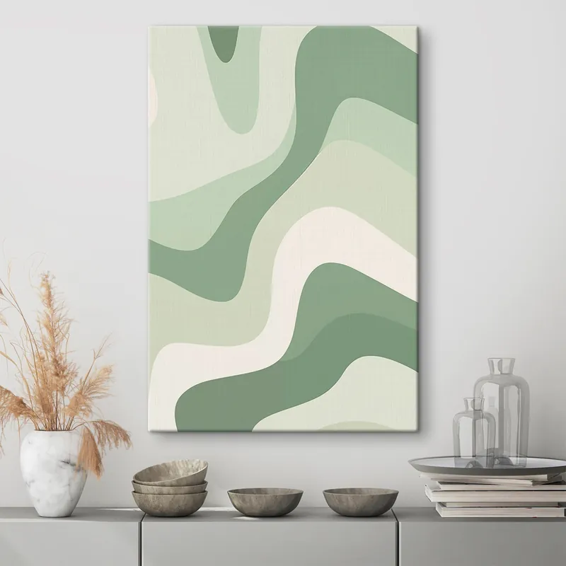 Pictură pe pânză Valuri abstracte Nr s46215 Ofertă limitată