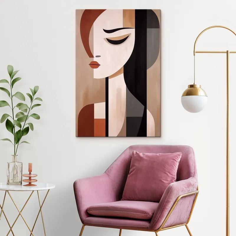 Pictură pe pânză Fețe abstracte Nr s46242 Plată sigură