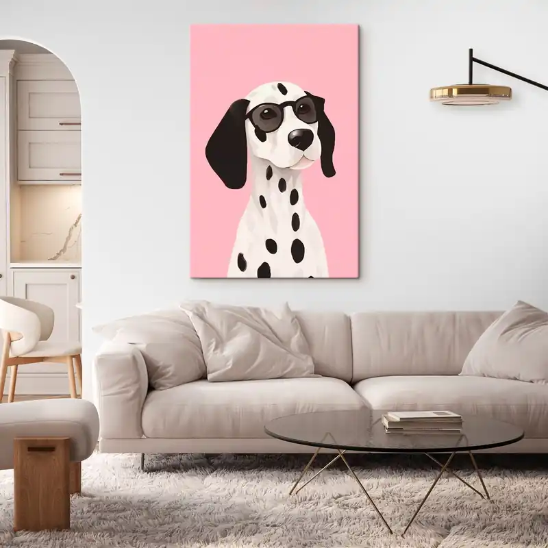 Pictură pe pânză Dalmatian cu ochelari de soare Nr s46251 Reduceri