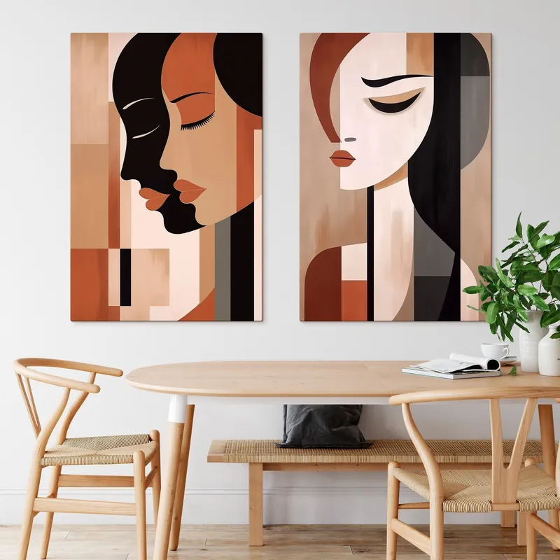 Pictură pe pânză Fețe abstracte Nr m00847 Disponibil imediat