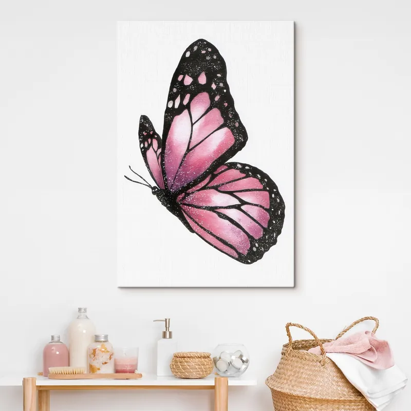Pictură pe pânză Fluture luxos, imitație acuarelă Nr s46074 Nu rata