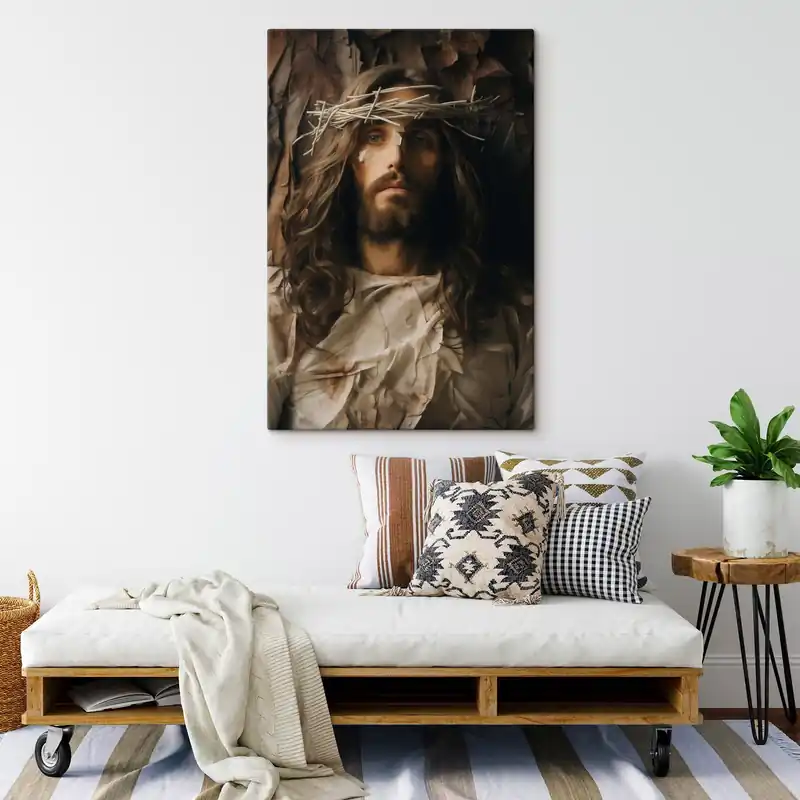 Pictură pe pânză Portretul lui Isus Nr s46078 Nu rata