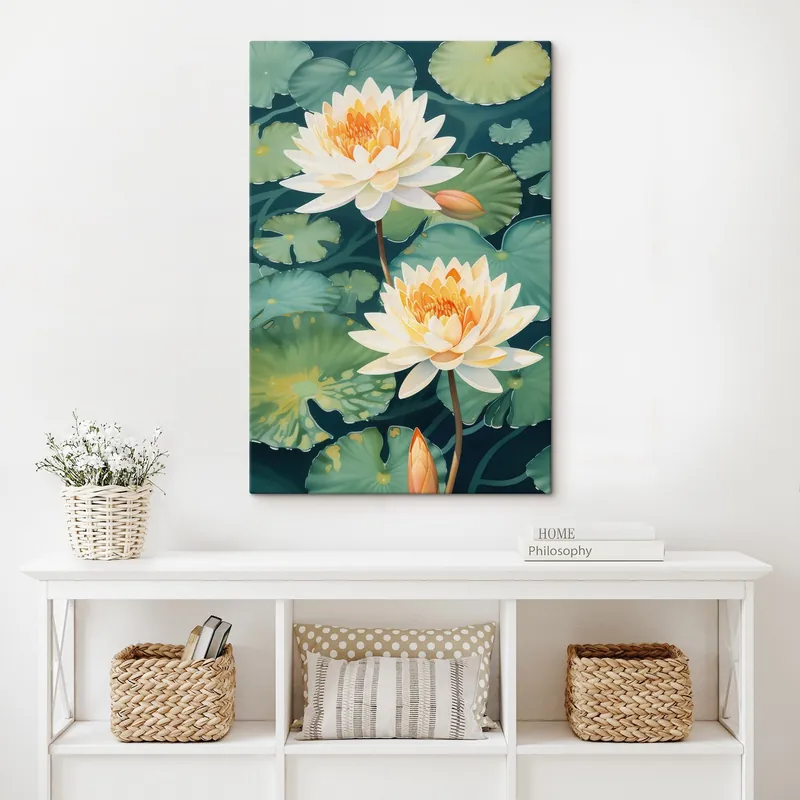 Pictură pe pânză Lotus mare Nr s46088 Reduceri