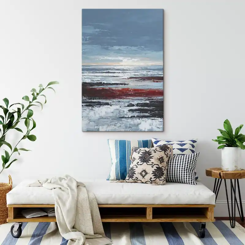 Pictură pe pânză Orizont abstract Nr s46131 Reducere de preț