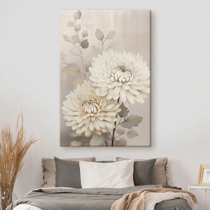 Mai ieftin Pictură pe pânză Crizanteme abstracte Nr s46257