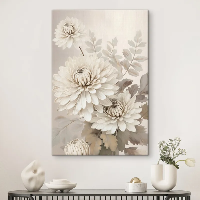 Ofertă specială Pictură pe pânză Crizanteme abstracte Nr s46261