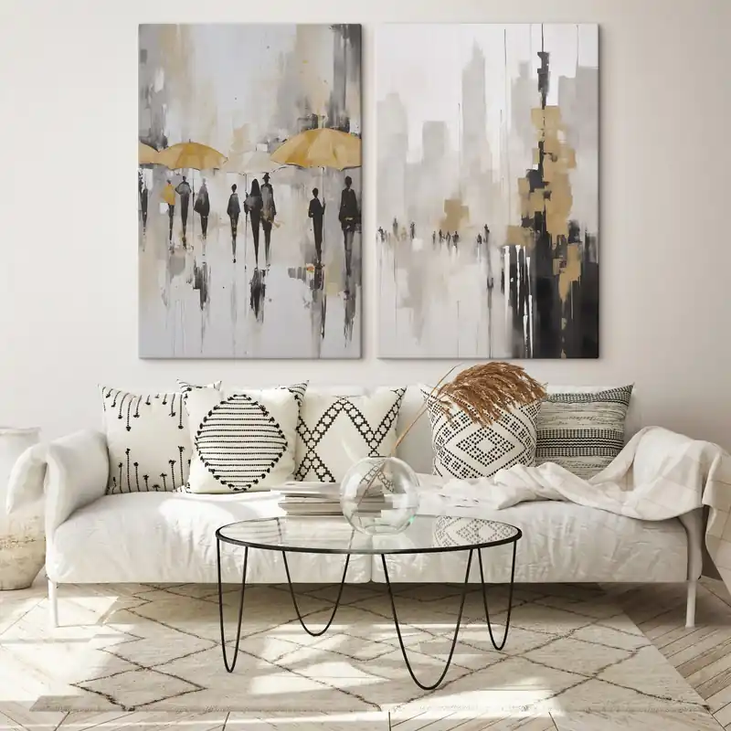 Pictură pe pânză Peisaj urban abstract Nr m00873 Ultima șansă