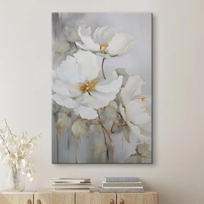 Pictură pe pânză Flori abstracte Nr s46347 Retur ușor