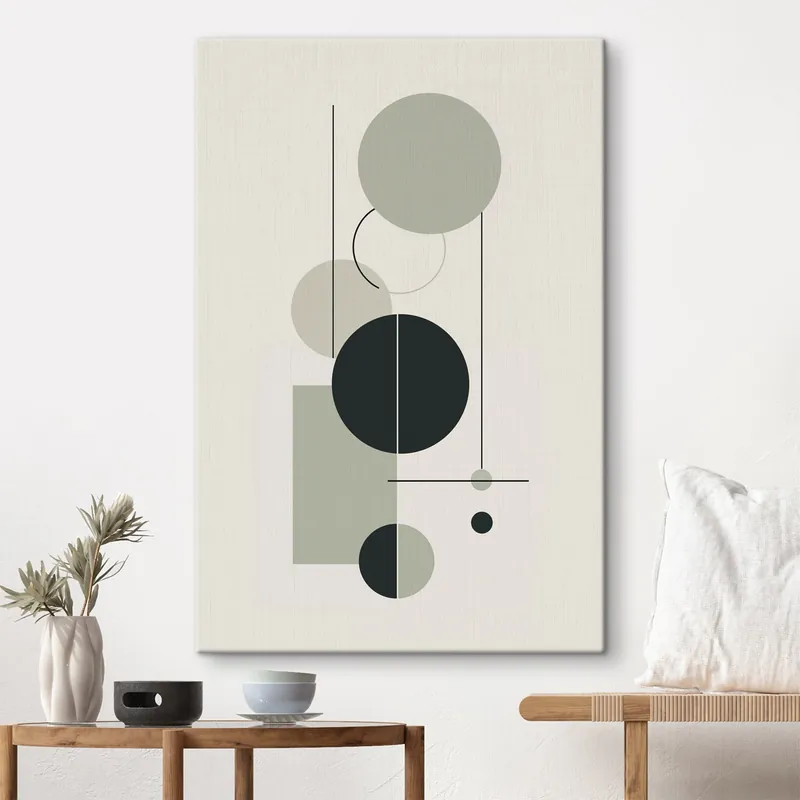 Pictură pe pânză Abstracție geometrică minimalistă Nr s46352 Preferatul clienților
