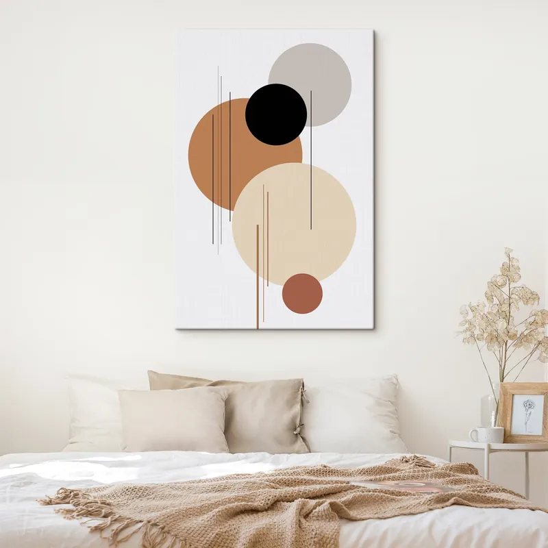 Pictură pe pânză Compoziție geometrică abstractă Nr s46351 Preț redus