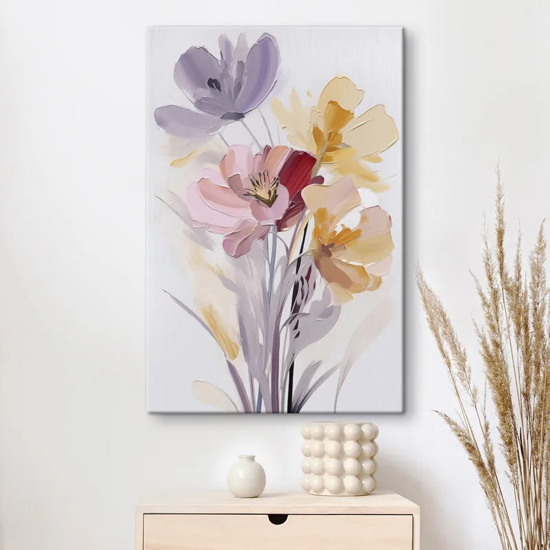 Pictură pe pânză Buchet abstract Nr s46355 Popular