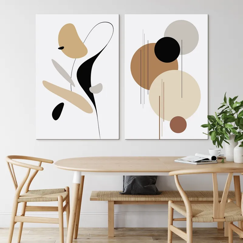 Cumpără online Pictură pe pânză Compoziție geometrică abstractă Nr m00908