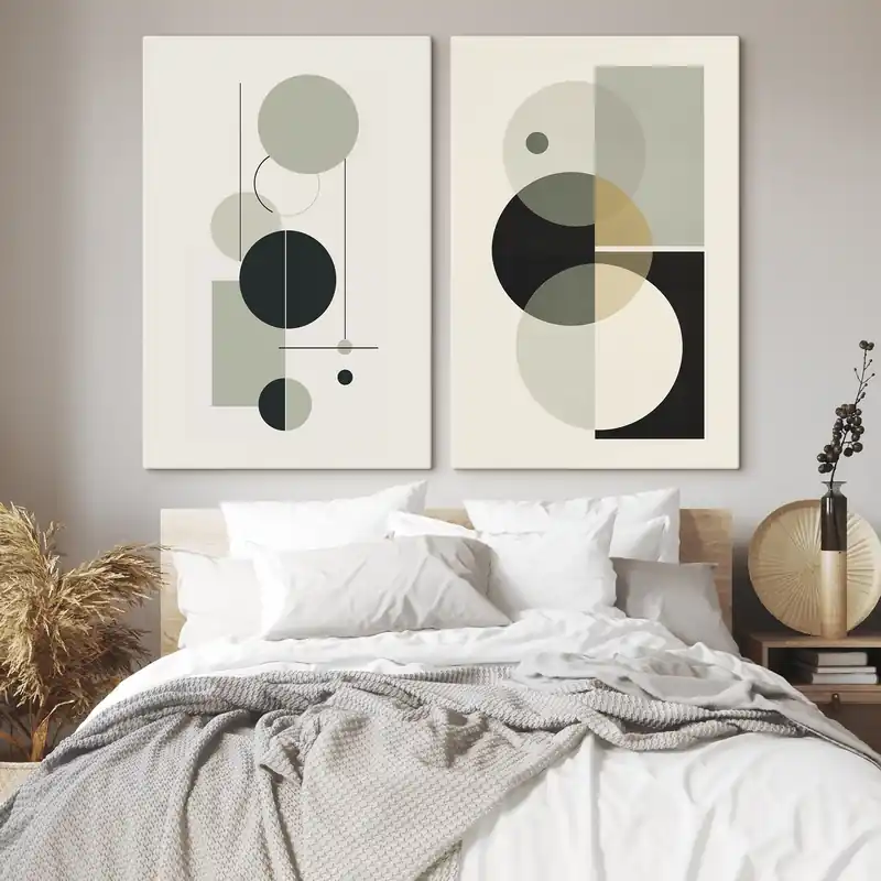 Pictură pe pânză Abstracție geometrică Nr m00909 Retur ușor