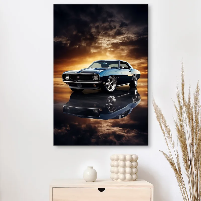 Pictură pe pânză Mașină de epocă Nr s46400 Bestseller