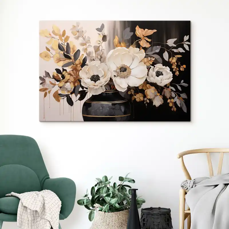 Pictură pe pânză Buchet în vază Nr s46403 Popular