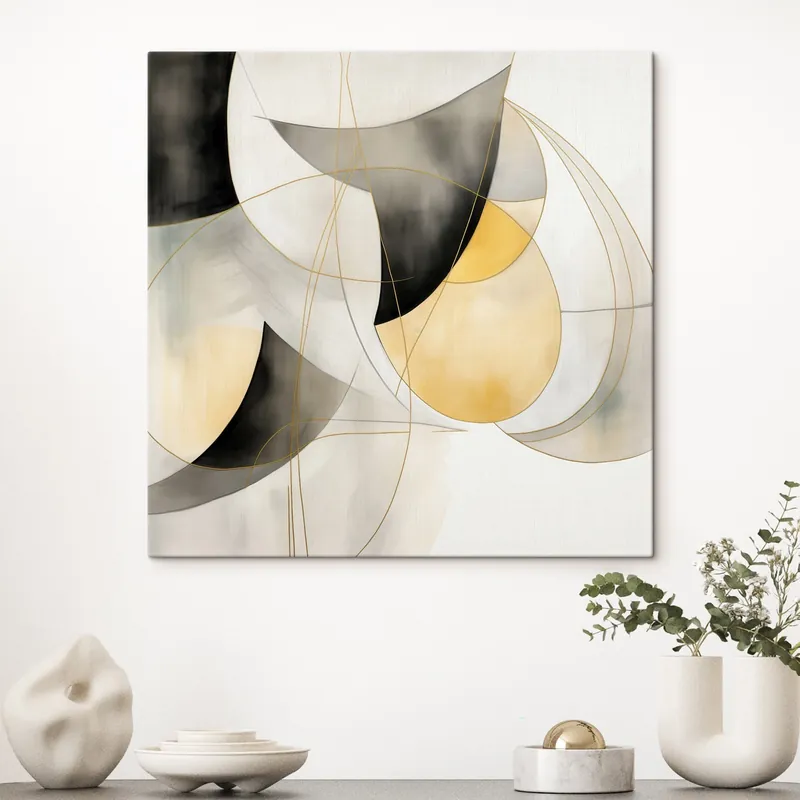 Pictură pe pânză Abstracție geometrică în stil modern Nr s46328 Nu rata