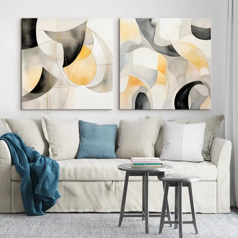 Preferatul clienților Pictură pe pânză Abstracție organică în stil modern Nr m00902