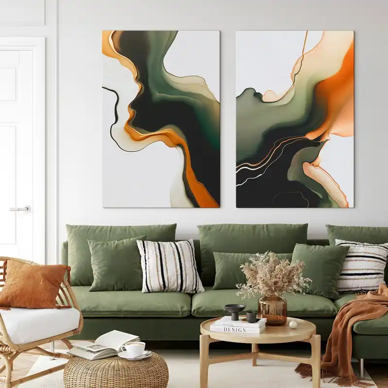 Plată sigură Pictură pe pânză Valuri abstracte Nr m00859