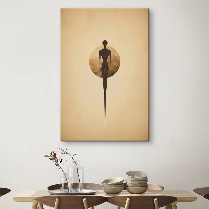 Pictură pe pânză Siluetă abstractă Nr s46356 Popular