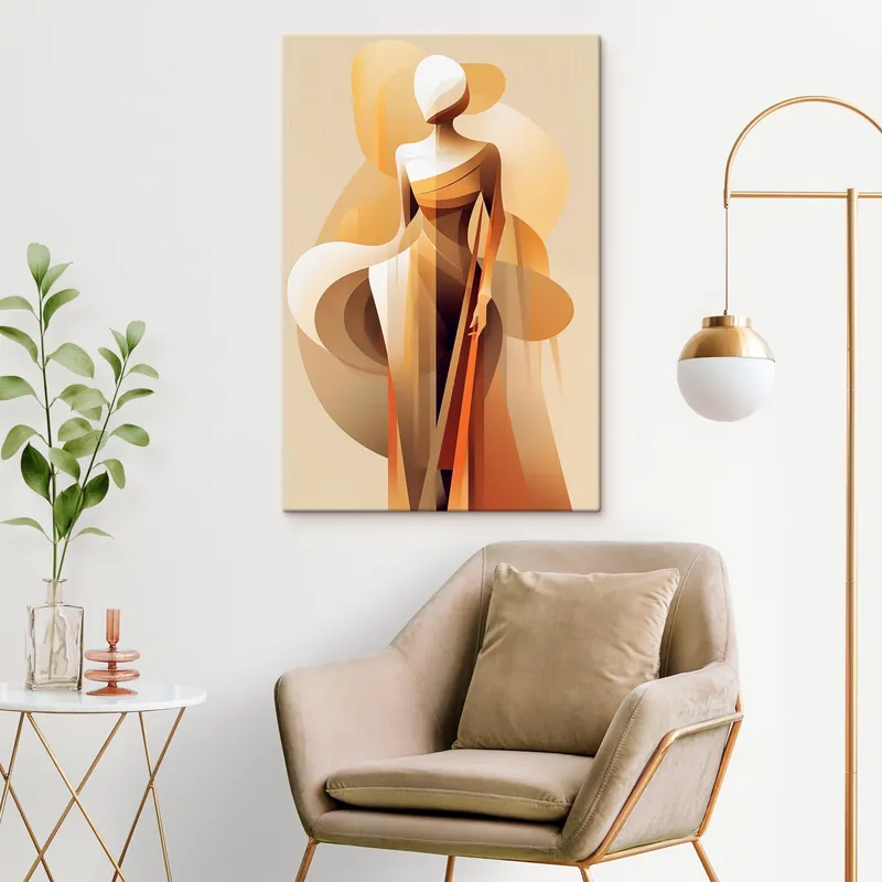 Livrare expres Pictură pe pânză Siluetă abstractă Nr s46357